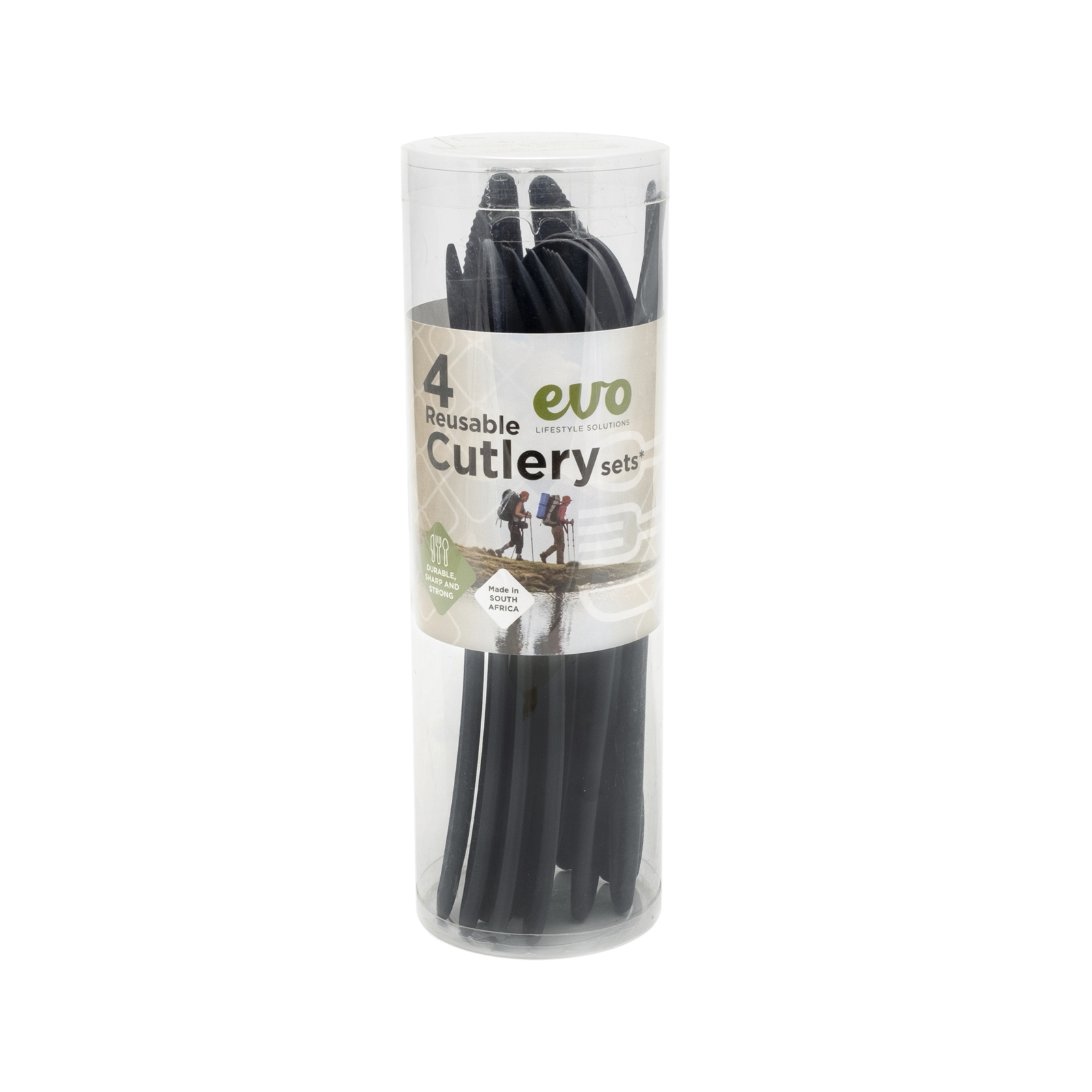 EVO Reusable Cutlery Set for 4 (4 x 3-Piece) EVO Reusable Cutlery Set for 4 (4 x 3-Piece)